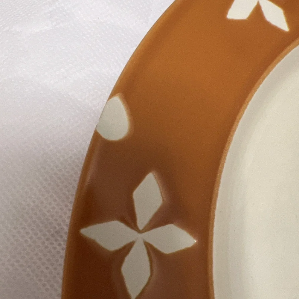 Vtg Pottery Barn Dune Persimmon Dinner Plates Retro MCM Boho Replacement